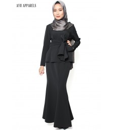 Kimono Mermaid Kurung Black
